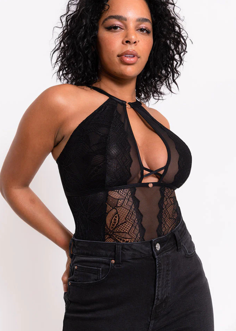 Scantilly Opulence Stretch Lace Bodysuit