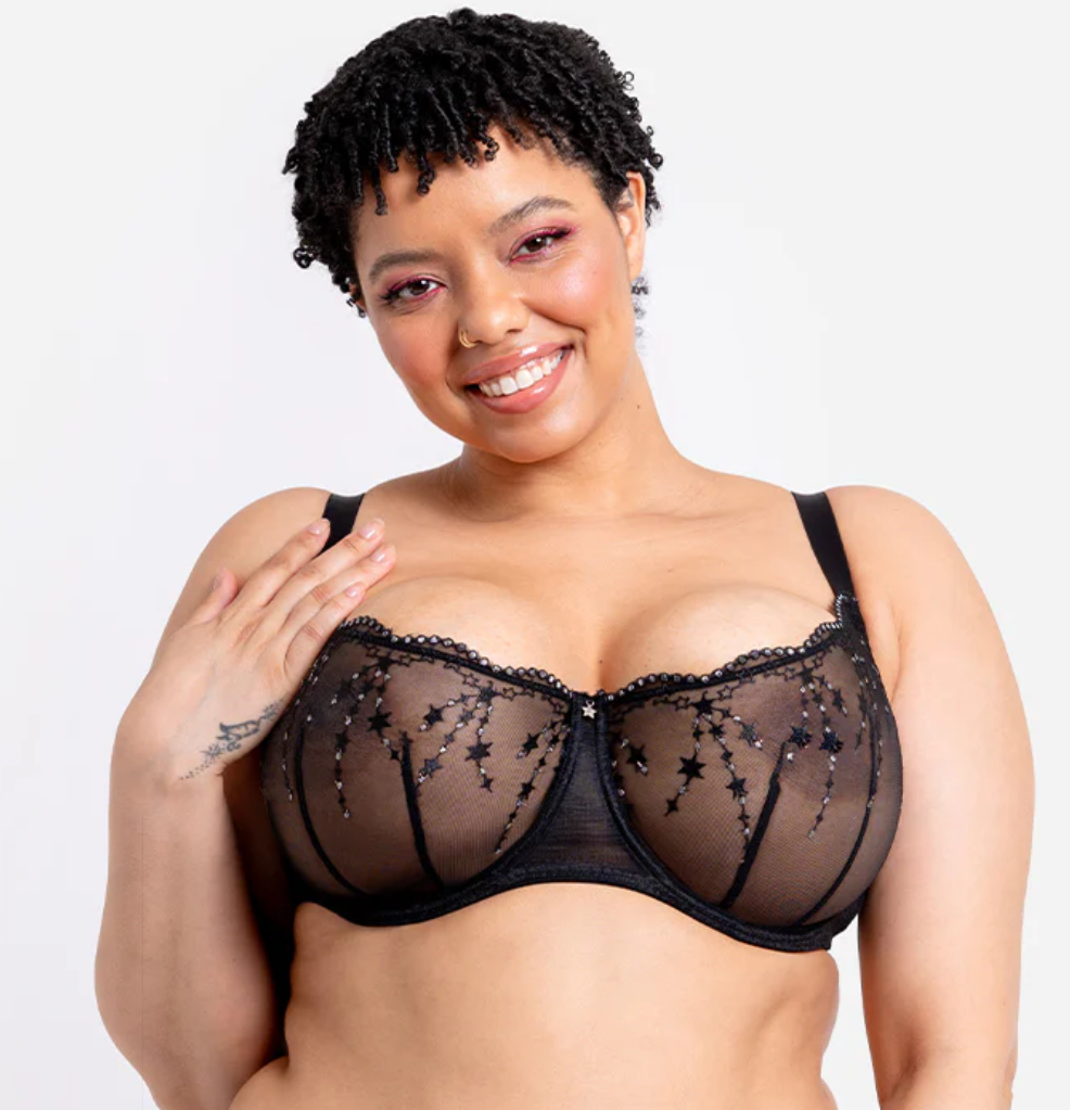 Curvy Kate Stardust Balcony Bra Black