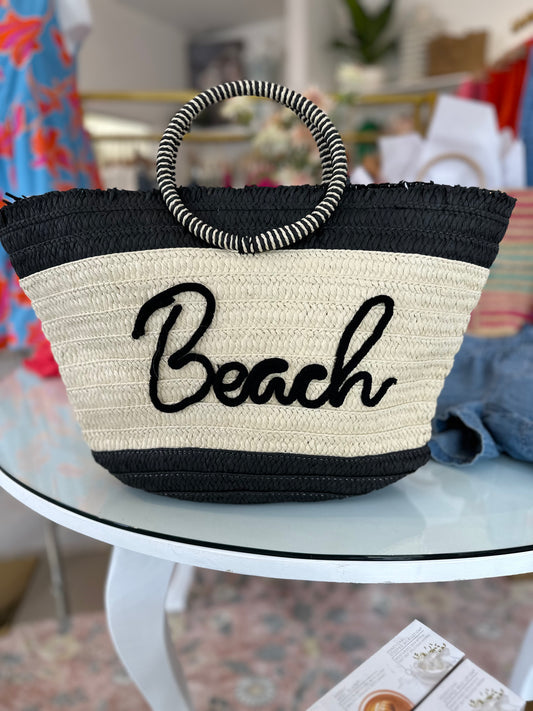 Black Beach Bag