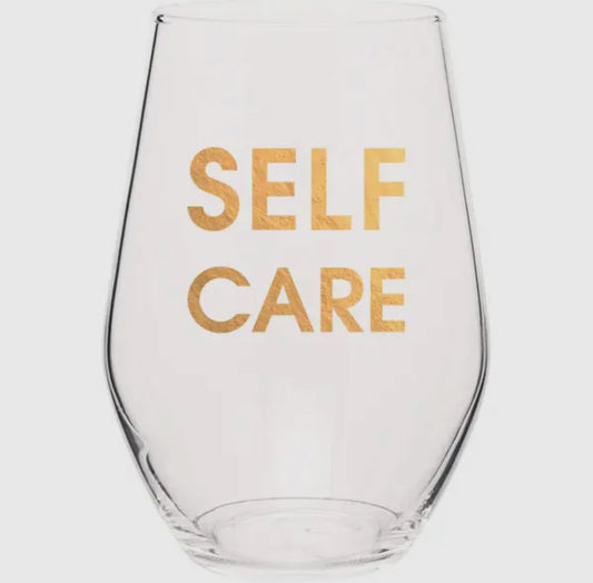 Self Care Wine Glass