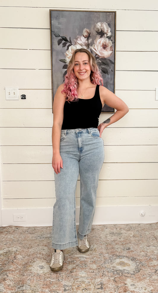 Harper Flare Crop Jeans