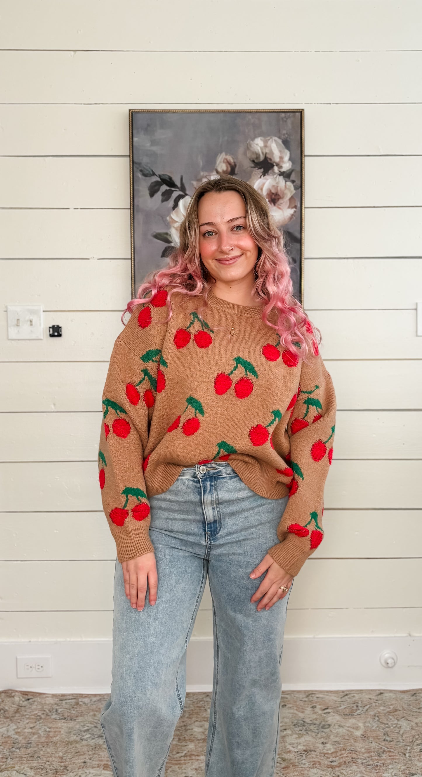 Cherry Babe Sweater