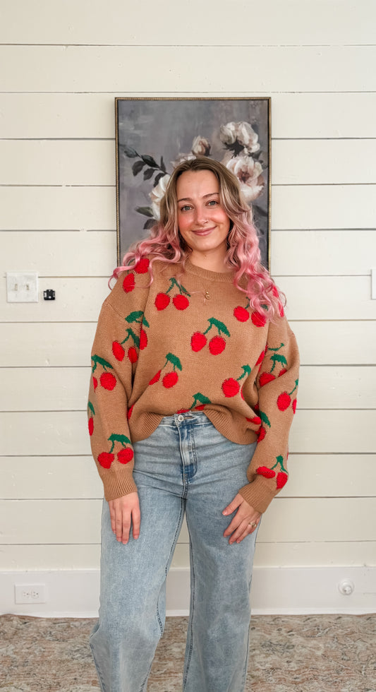 Cherry Babe Sweater